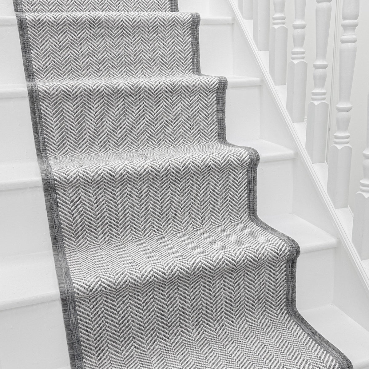 Illusion Grey A Stair Runner