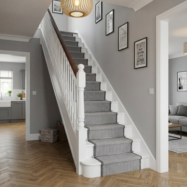 Illusion Grey A Stair Runner