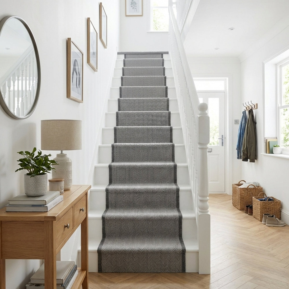 Illusion Grey A Stair Runner