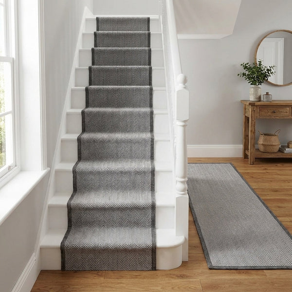 Illusion Grey A Stair Runner