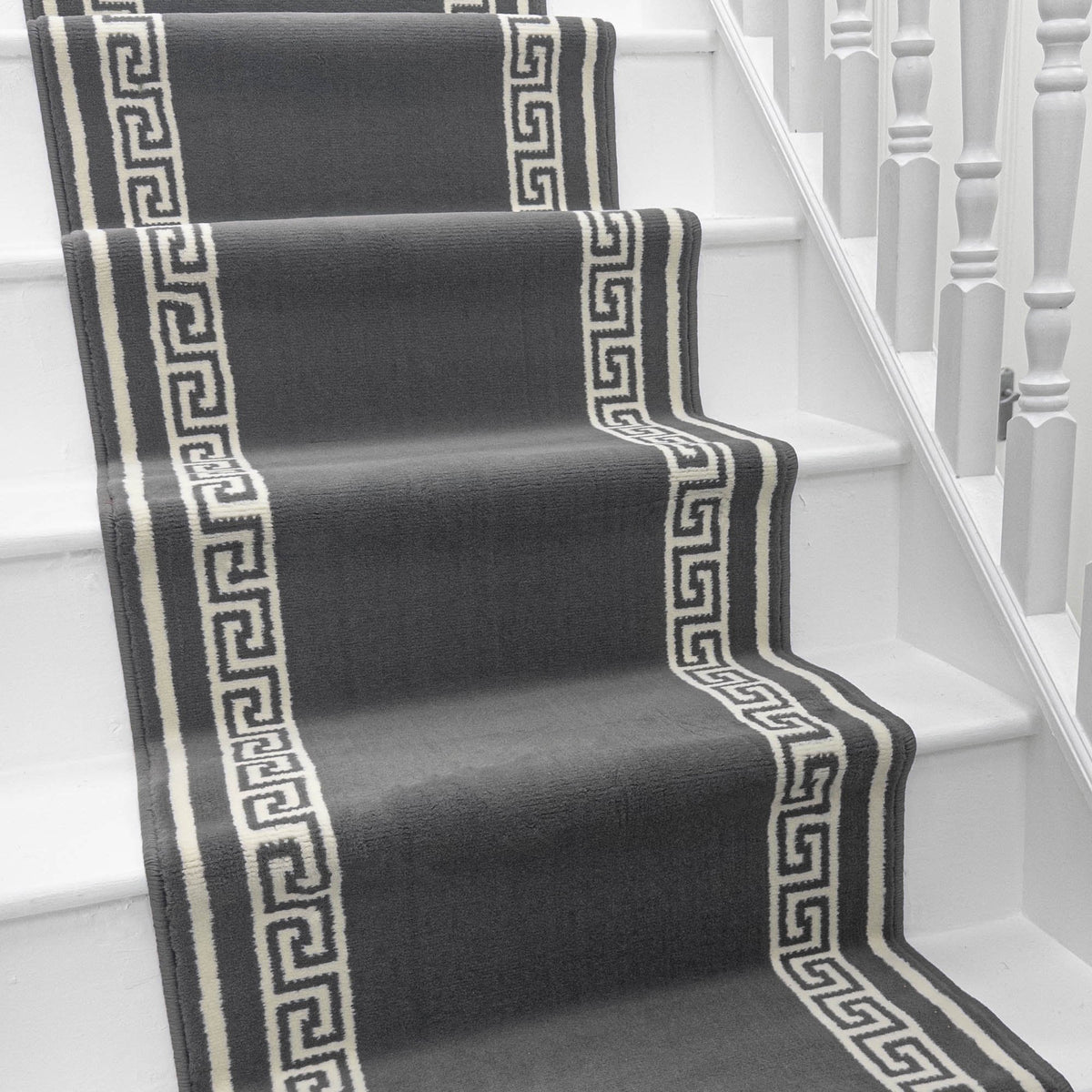 Key Gray Stair Runner