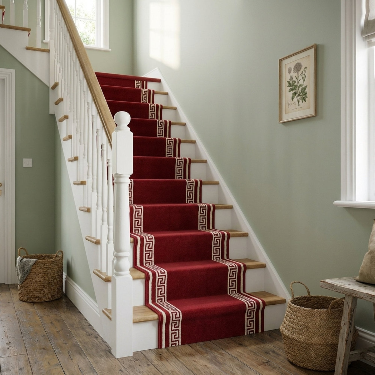 Key Red Stair Runner