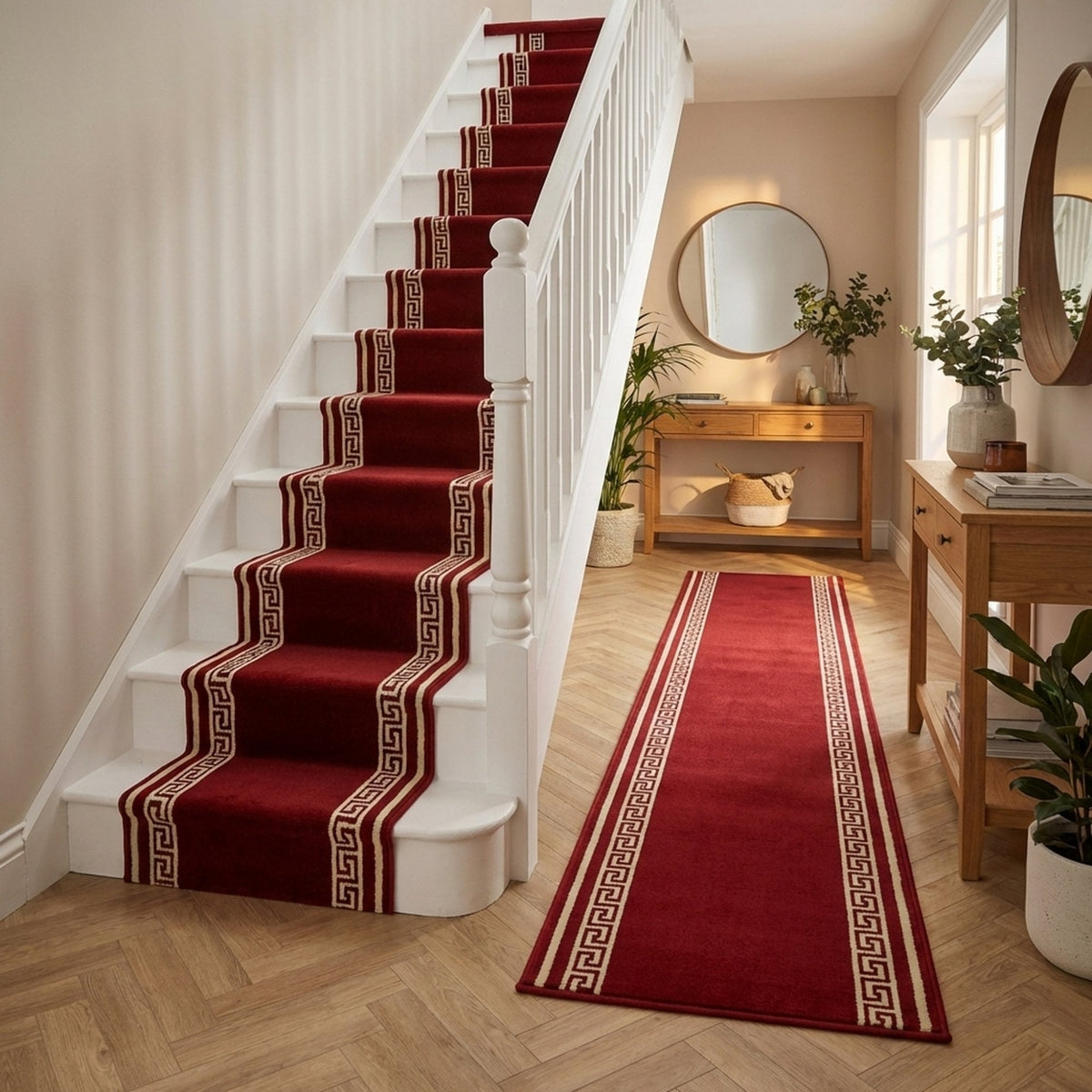Key Red Stair Runner