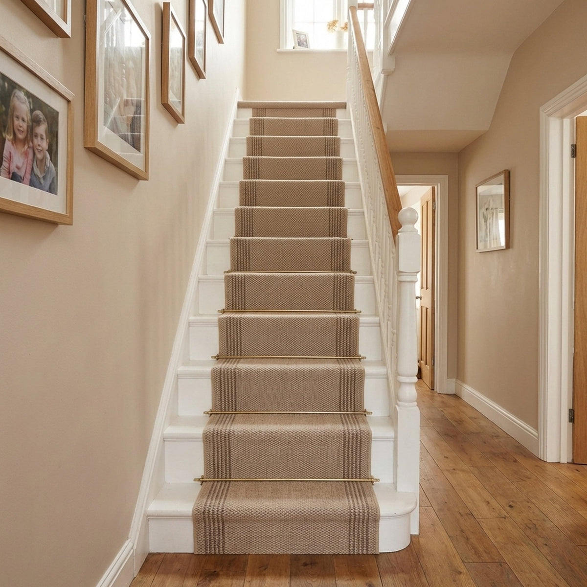 Natura Beige Stair Runner