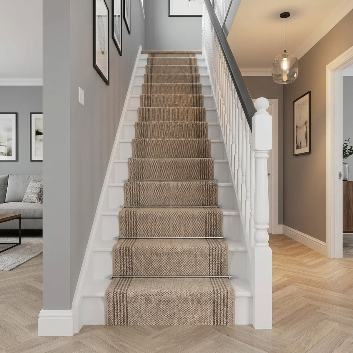 Natura Beige Stair Runner