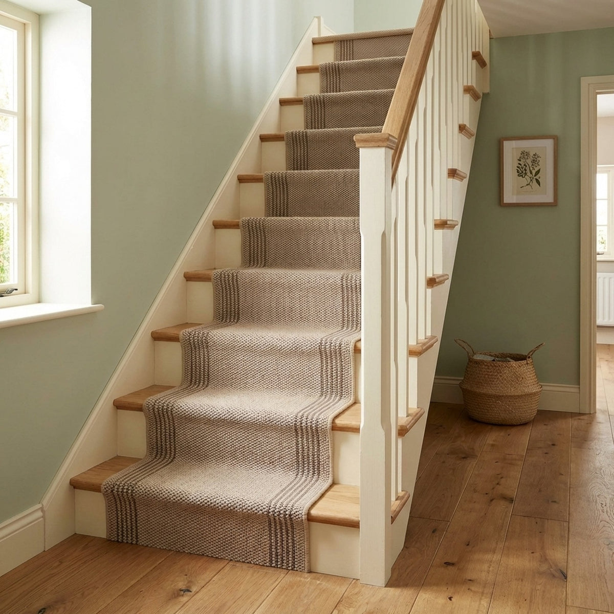 Natura Beige Stair Runner