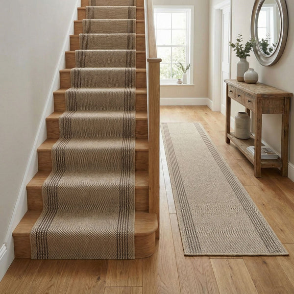 Natura Beige Stair Runner