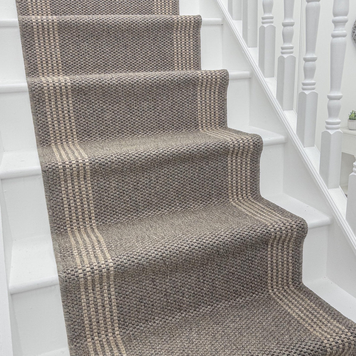 Natura Tweed Beige Stair Runner