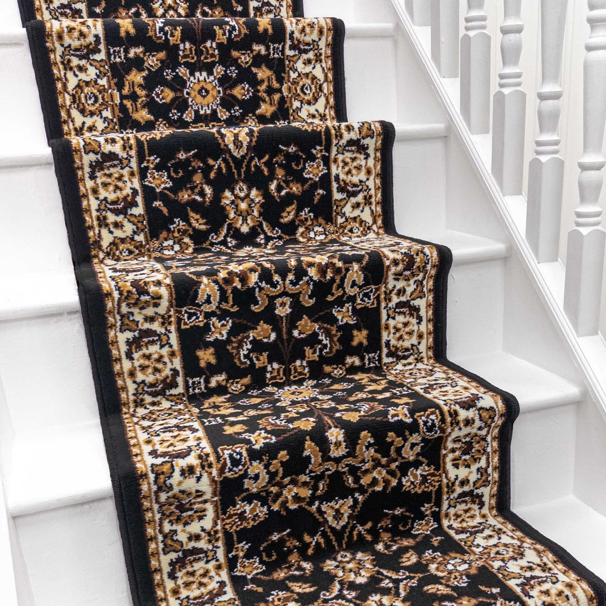 Persian Black Stair Runner