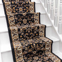 Persian Black Stair Runner - 30cm / 60cm