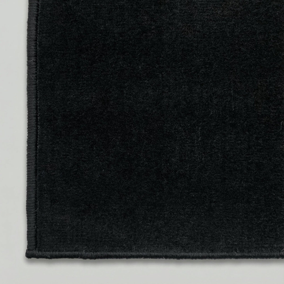 Plain Black Stair Runner