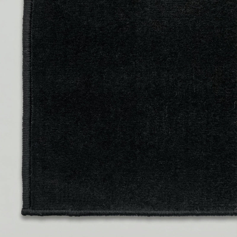 Plain Schwarz Treppenläufer