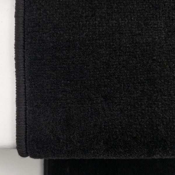 Plain Schwarz Treppenläufer