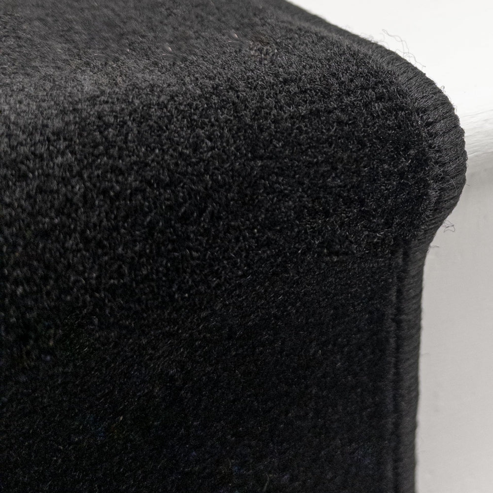 Plain Schwarz Treppenläufer