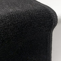 Plain Schwarz Treppenläufer