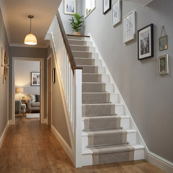 Vichy Beige A Stair Runner