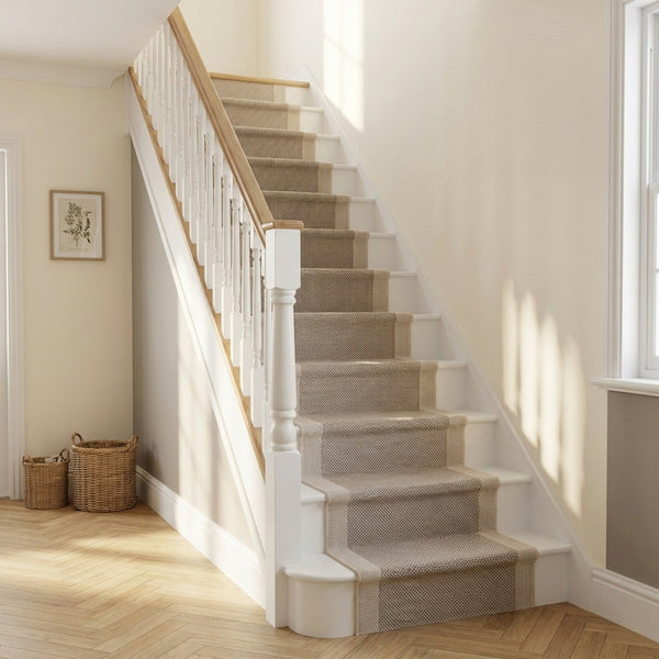 Vichy Beige A Stair Runner