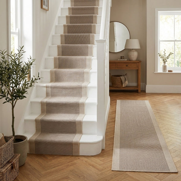 Vichy Beige A Stair Runner