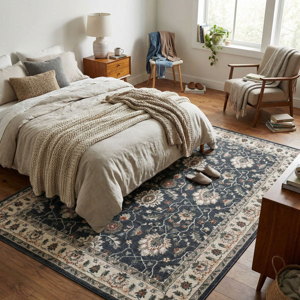 Montville Vintage Blue Alabaster Area Rug