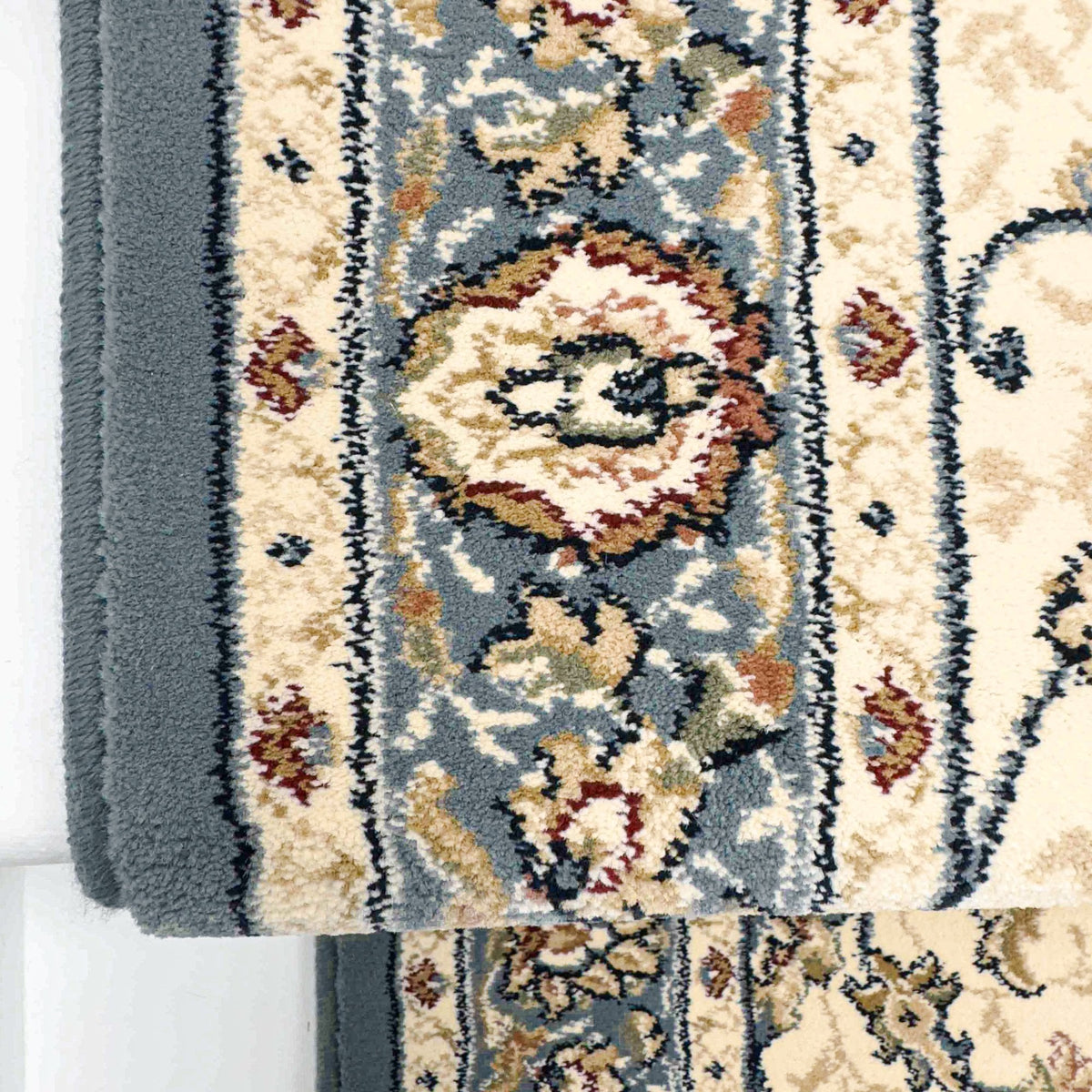 Ancient Garden Beige/Light Blue 57120-6454 Stair Runner