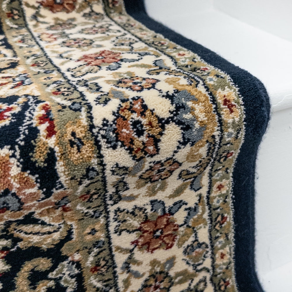 Ancient Garden Blue/Ivory 57078-3434 Stair Runner
