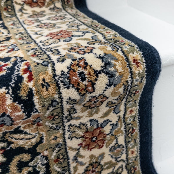Ancient Garden Blue/Ivory 57078-3434 Stair Runner