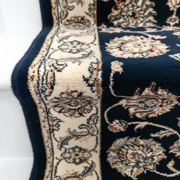 Ancient Garden Blue/Ivory 57365-3464 Stair Runner