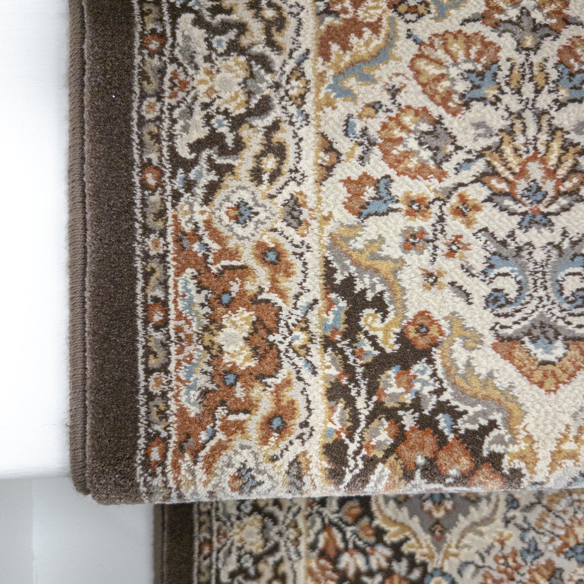 Ancient Garden Brown/Blue 57008-3235 Stair Runner