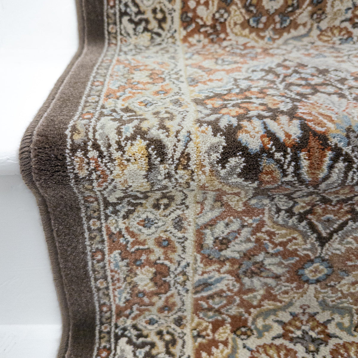 Ancient Garden Brown/Blue 57008-3235 Stair Runner
