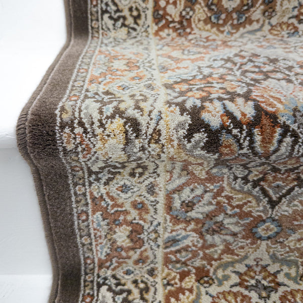 Ancient Garden Brown/Blue 57008-3235 Stair Runner