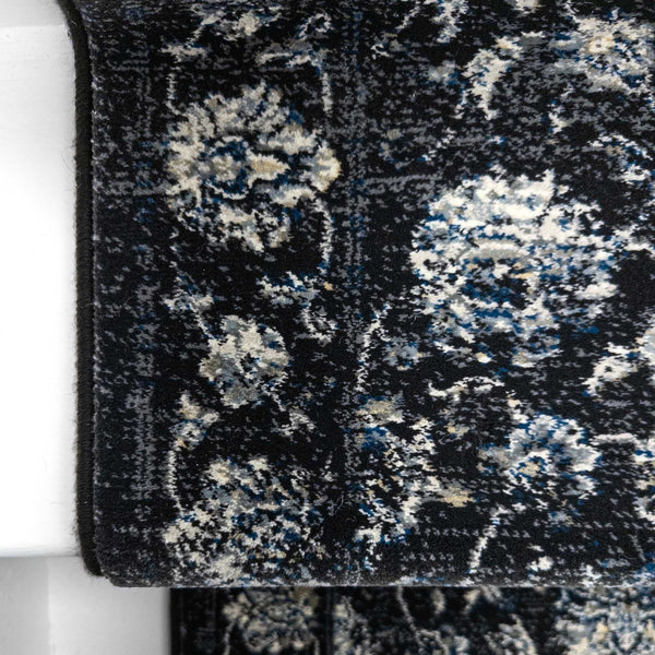 Ancient Garden Charcoal/Silver 57126-3636 Stair Runner