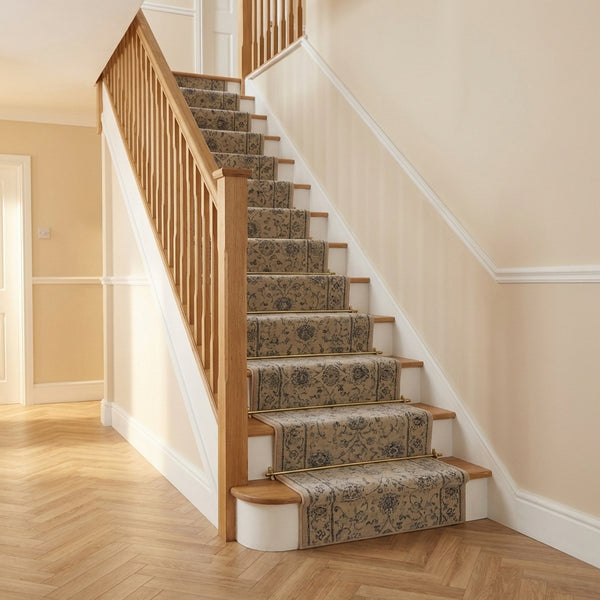 Ancient Garden Cream 57126-6666 Stair Runner