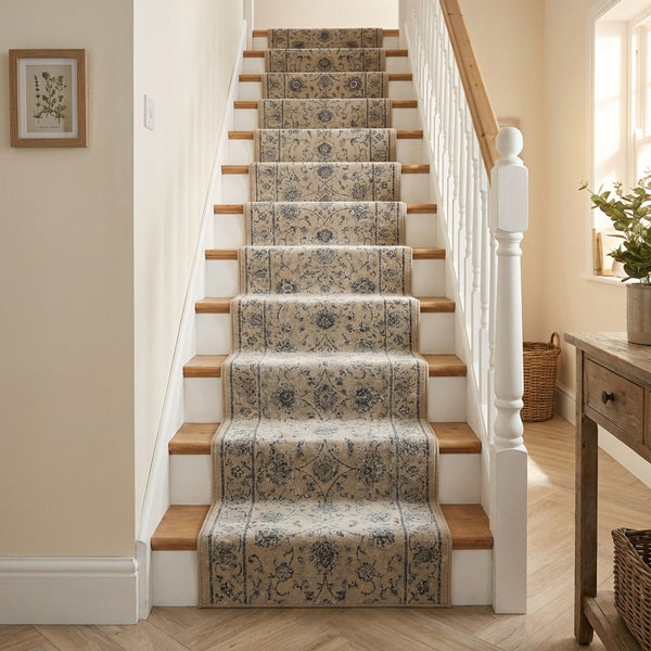 Ancient Garden Cream 57126-6666 Stair Runner