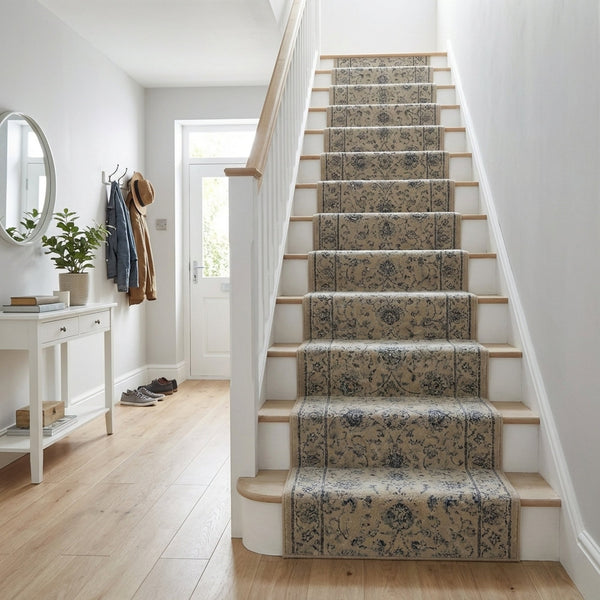 Ancient Garden Cream 57126-6666 Stair Runner