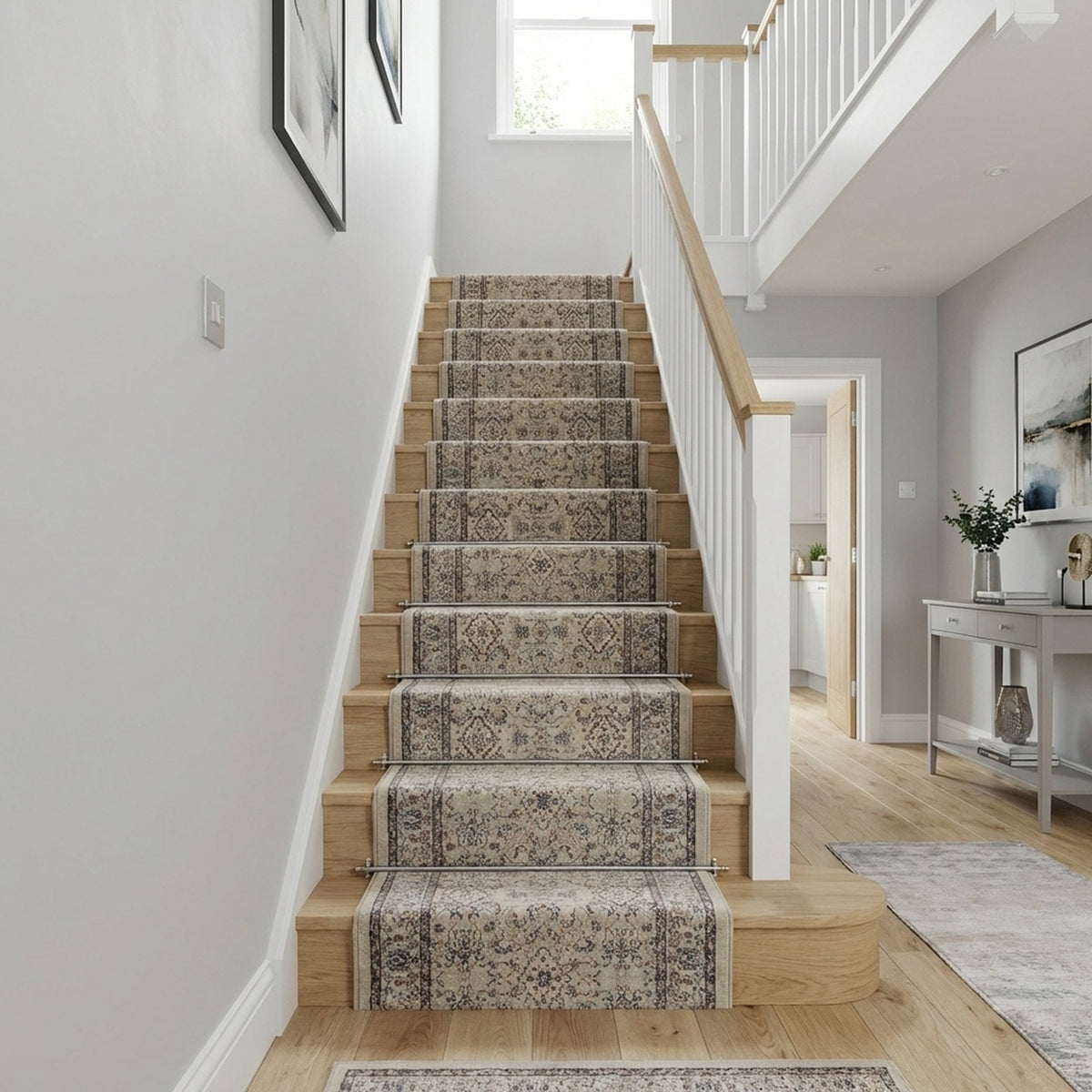 Ancient Garden Cream/Beige 57276-9295 Stair Runner