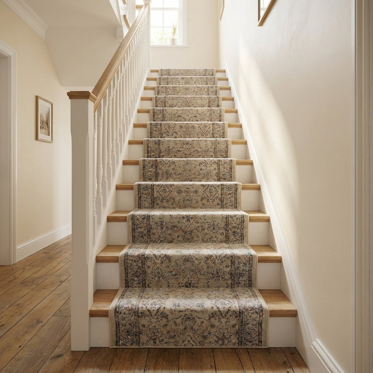 Ancient Garden Cream/Beige 57276-9295 Stair Runner