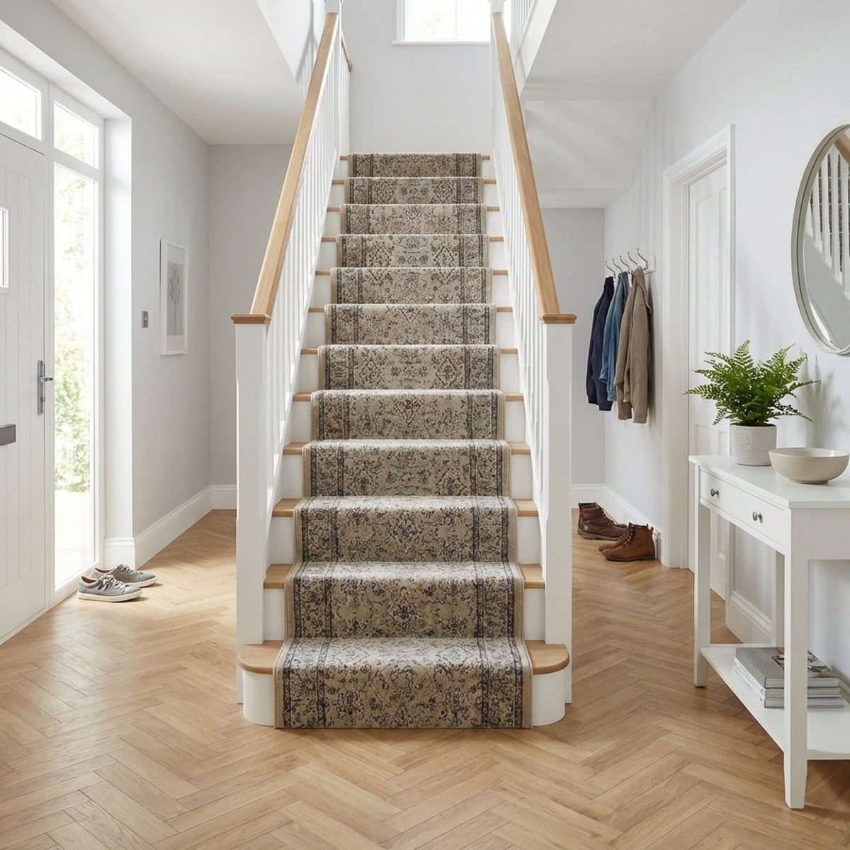 Ancient Garden Cream/Beige 57276-9295 Stair Runner