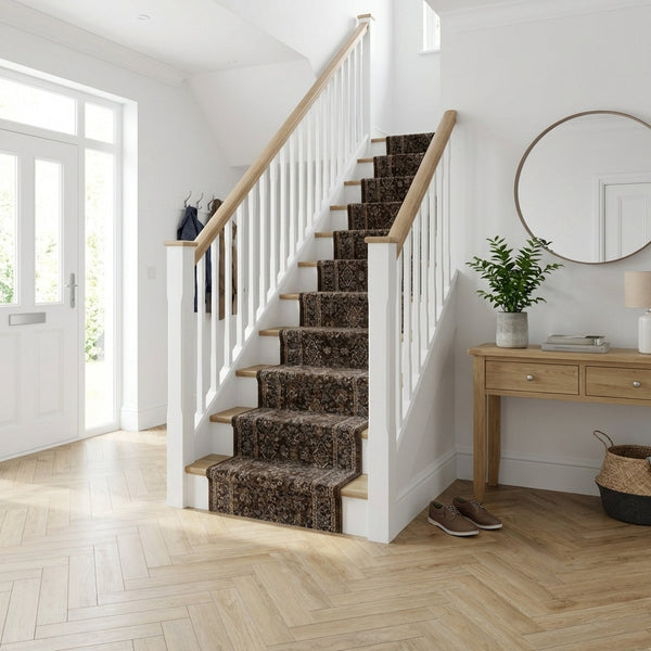 Ancient Garden Marron Foncé/Beige 57276-3235 Tapis d’escalier