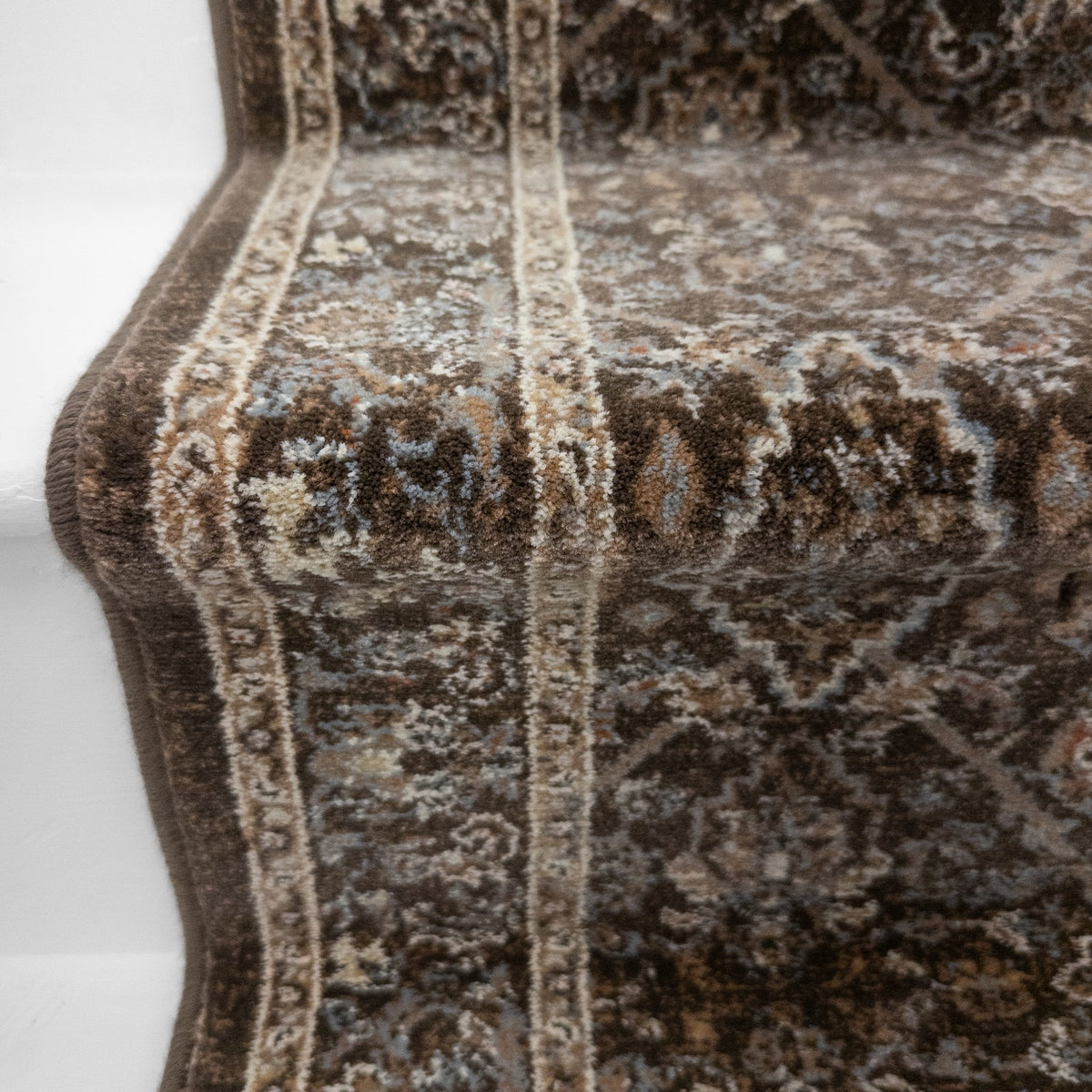 Ancient Garden Marron Foncé/Beige 57276-3235 Tapis d’escalier