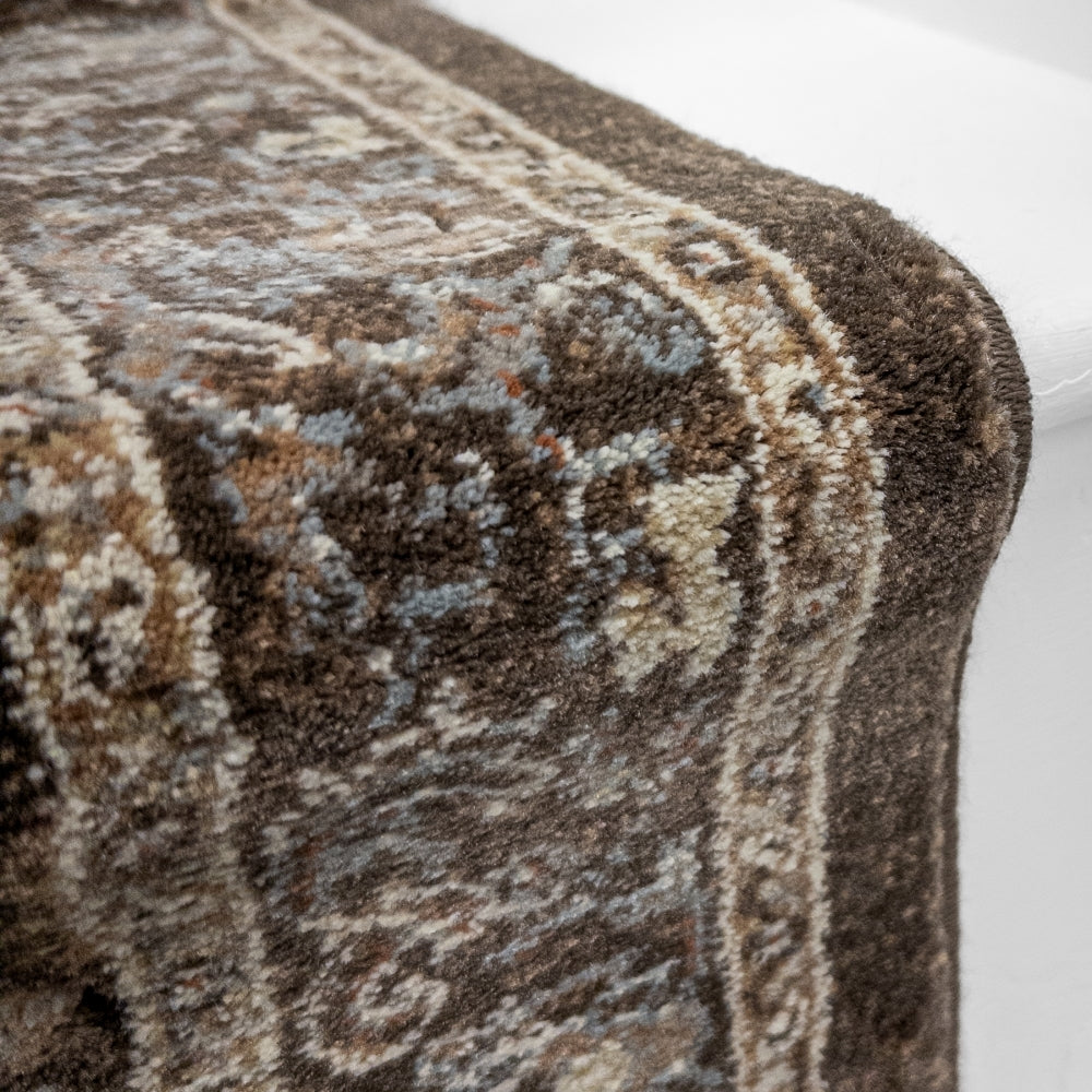 Ancient Garden Marron Foncé/Beige 57276-3235 Tapis d’escalier