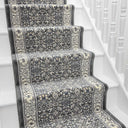 Ancient Garden Gray/Cream 57011-5666 Stair Runner - 30cm / 66cm