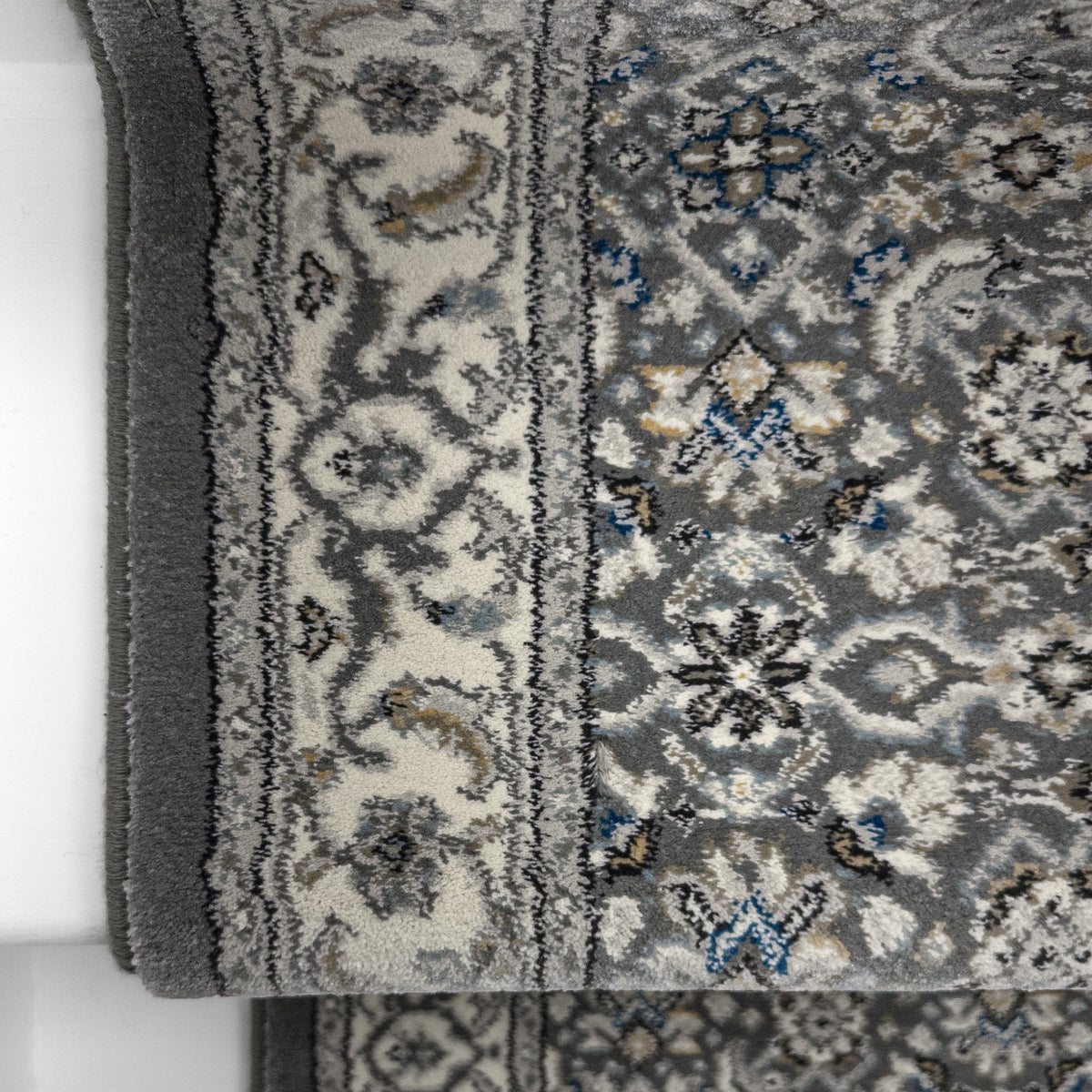 Ancient Garden Gray/Cream 57011-5666 Stair Runner