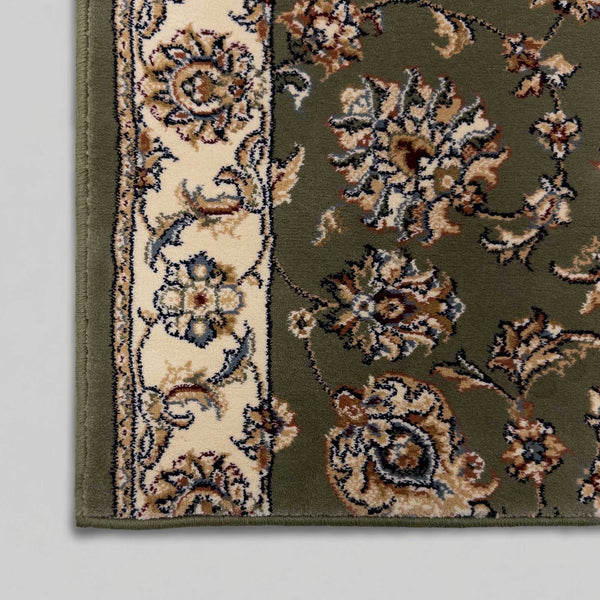 Ancient Garden Green/Ivory 57365-4464 Stair Runner