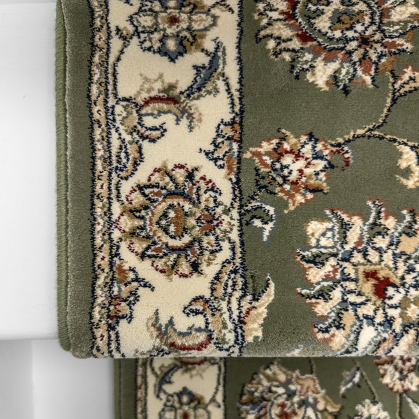 Ancient Garden Green/Ivory 57365-4464 Stair Runner