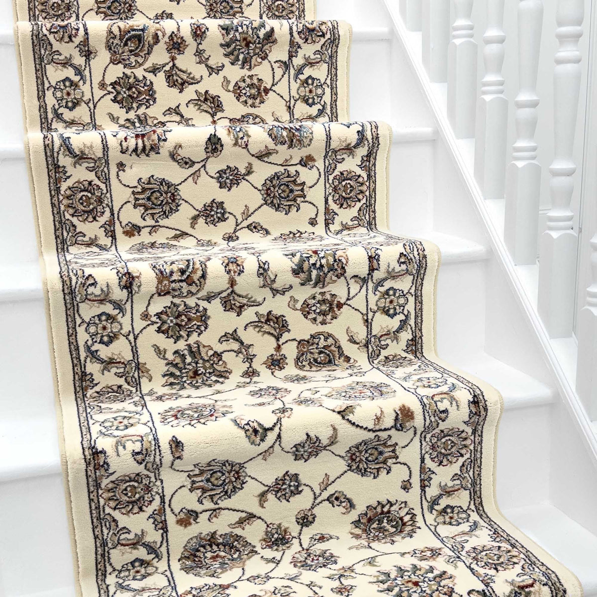 Ancient Garden Ivory/Ivory 57365-6464 Stair Runner