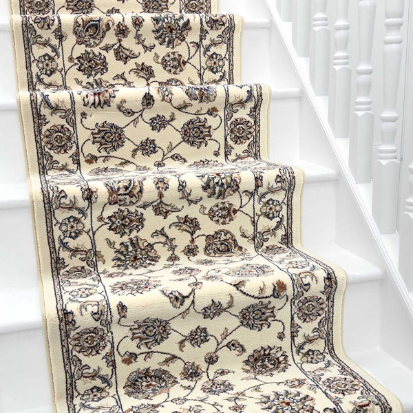 Ancient Garden Ivory/Ivory 57365-6464 Stair Runner