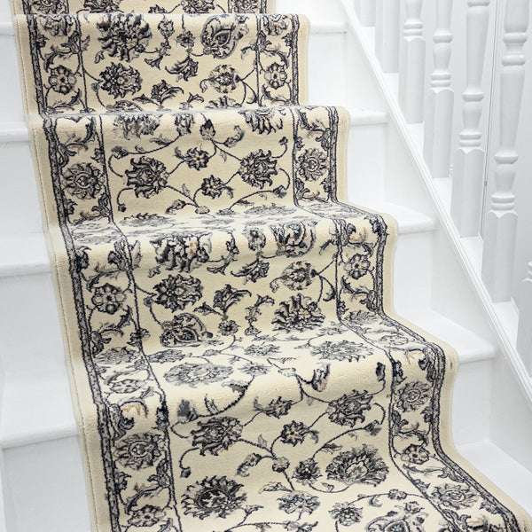 Ancient Garden Ivory/Ivory 57365-6666 Stair Runner