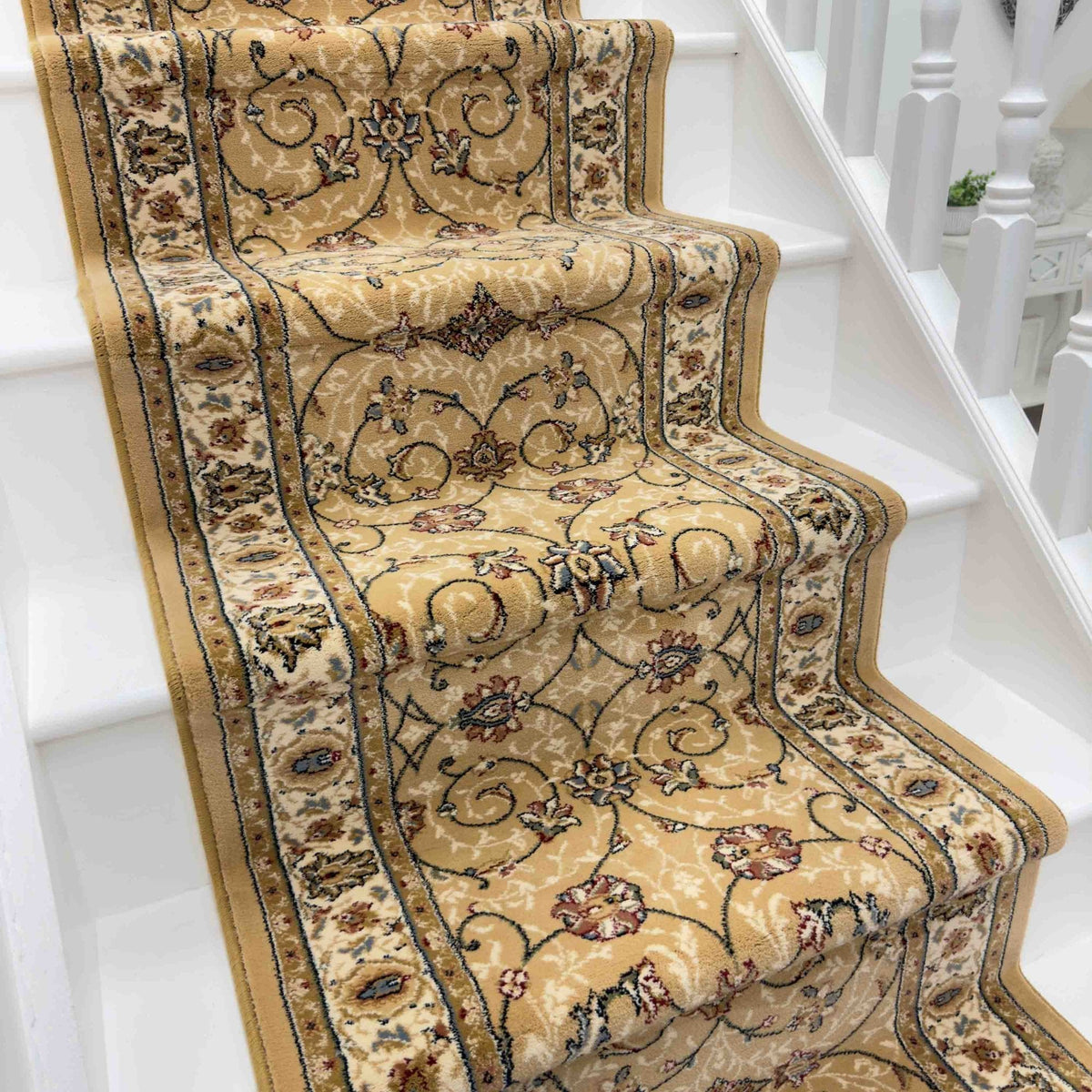 Ancient Garden Light Gold/Ivory 57120-2464 Stair Runner