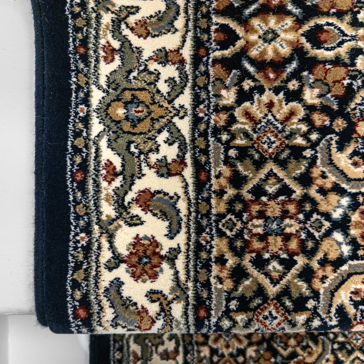 Ancient Garden Navy 57011-3464 Stair Runner
