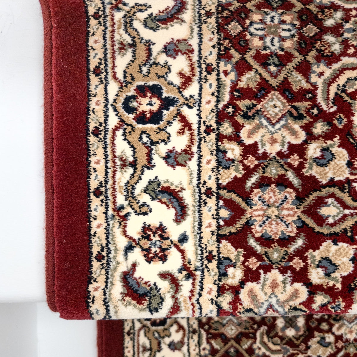 Ancient Garden Red/Ivory 57011-1414 Stair Runner
